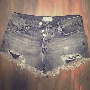 We the Free Distressed Shorts